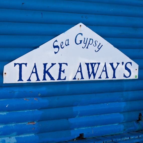 Sea Gypsy take away signage