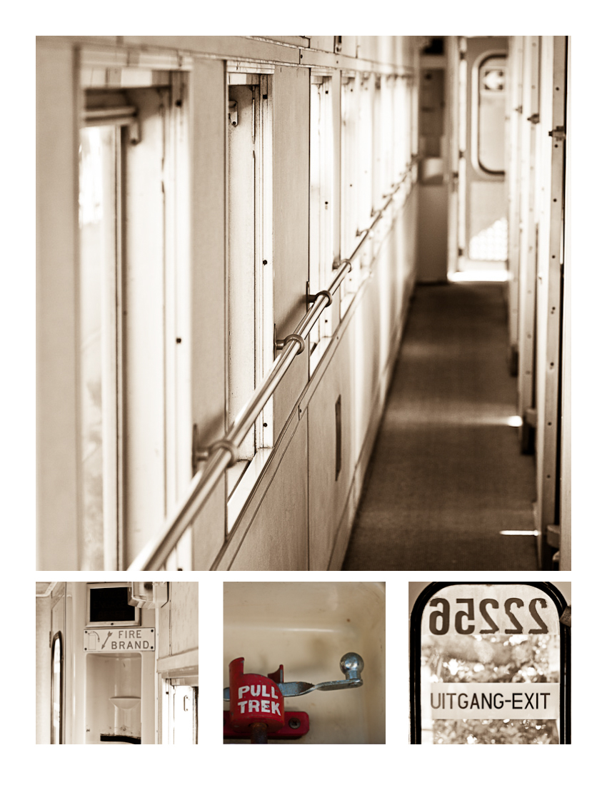 inside train carriage SA railways