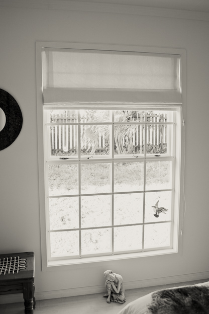 Faux sash windows, with cottage pane burglar proofing