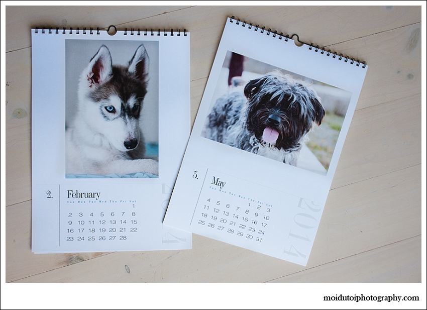 Beautiful printed calendars, moi du toi photography, products