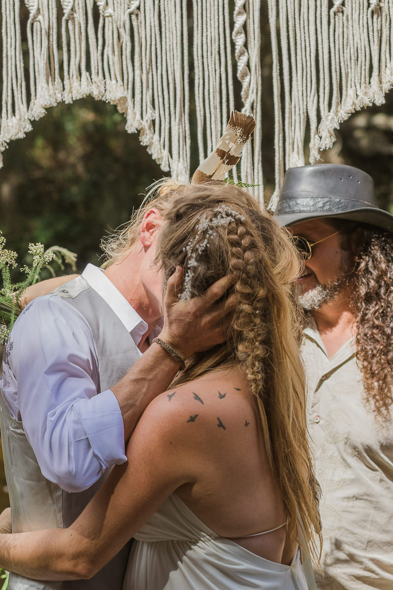outdoor weddings photos taken near a river at Hoekwil Garden Route during a wedding shoot with moi du toi photography