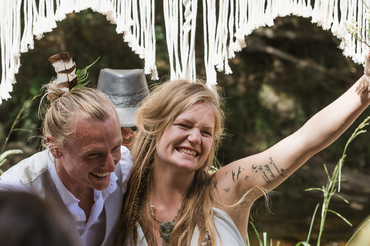 outdoor weddings photos taken near a river at Hoekwil Garden Route during a wedding shoot with moi du toi photography