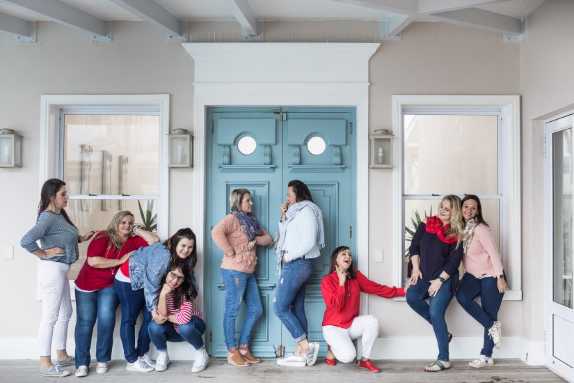ladies group photoshoot at Myoli Beach house Sedgefield