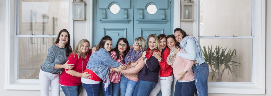 ladies group photoshoot at Myoli Beach house Sedgefield