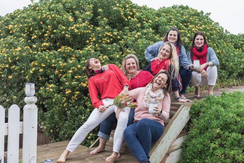 ladies group photoshoot at Myoli Beach house Sedgefield