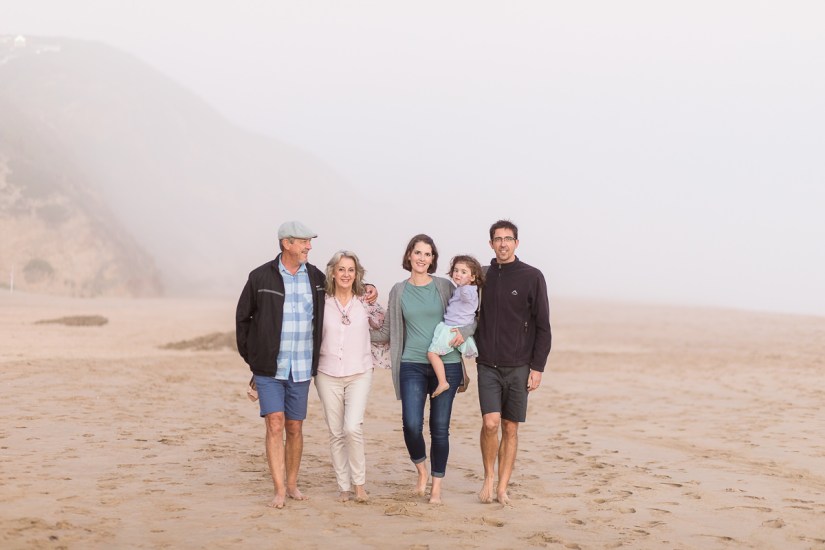 family walking on beach family photo session at Myoli Beach Sedgefield photographer moi du toi