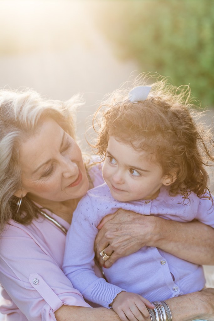grandma and little girl sunset family photo session at Myoli Beach Sedgefield photographer moi du toi