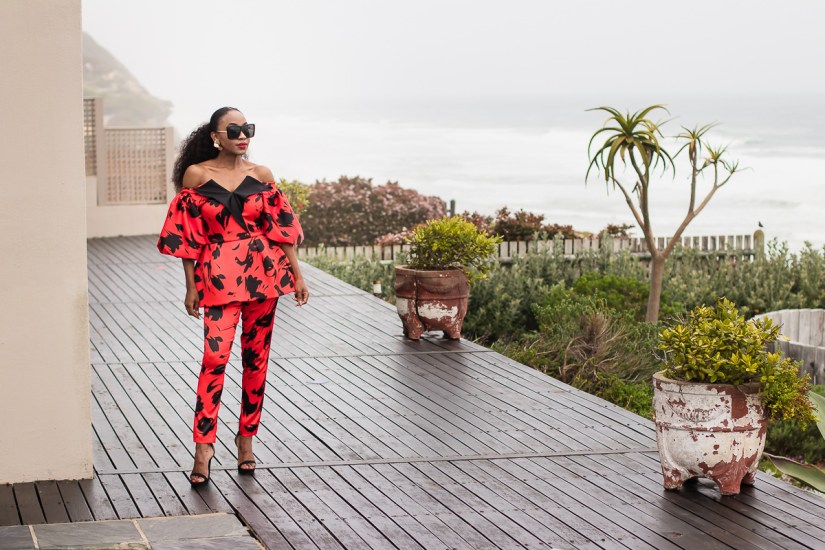 fashion model posing on myoli beach sedgefield during a sunset photoshoot by photographer moira du toit